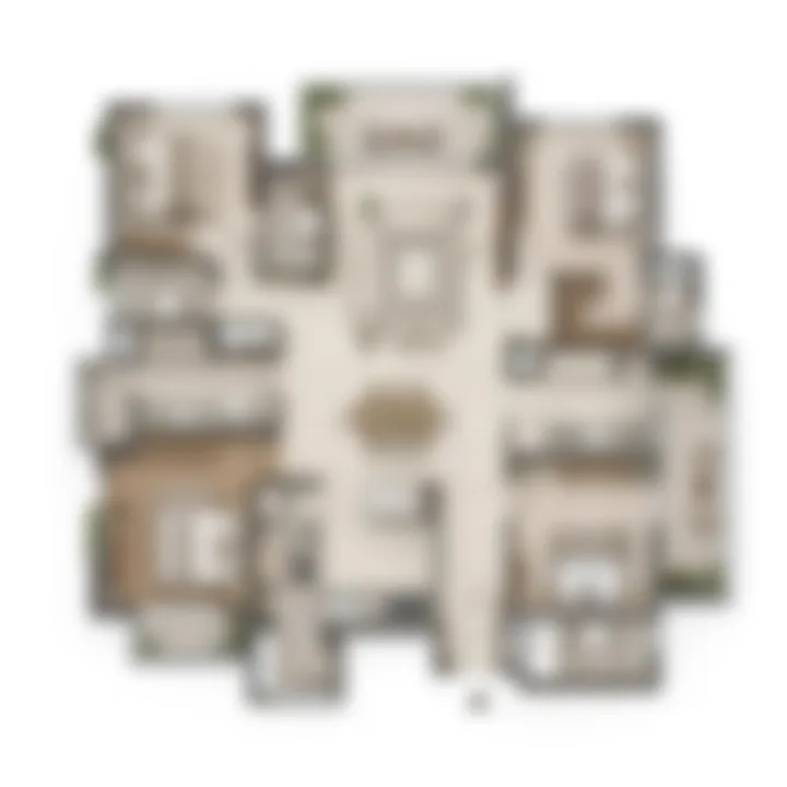 4 BHK floor plan reference at Purva Park Royale - 2,300 to 2,400 sq ft super built-up